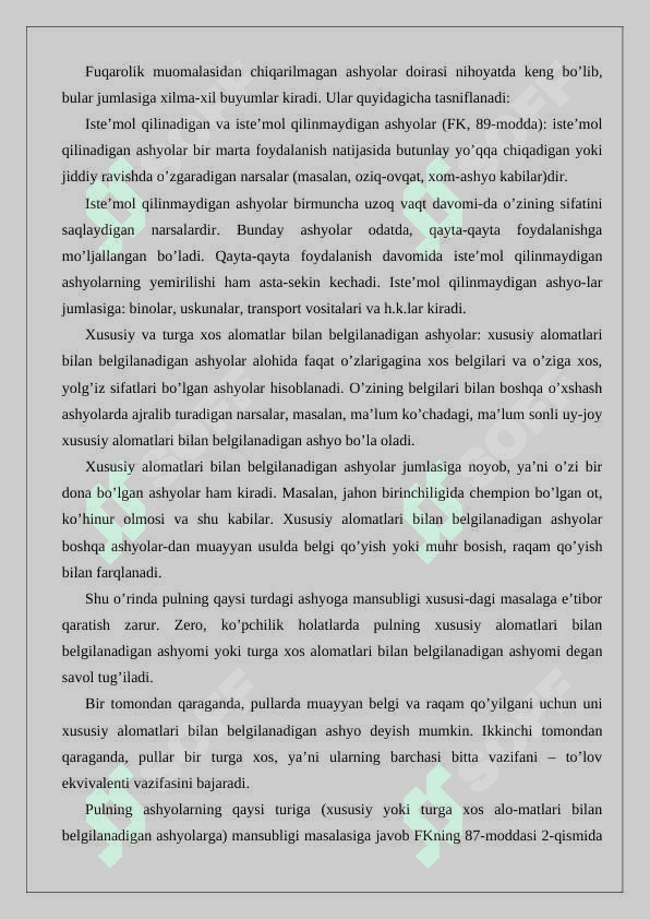 Fuqarolik huquqining ob’ektlari 24 5