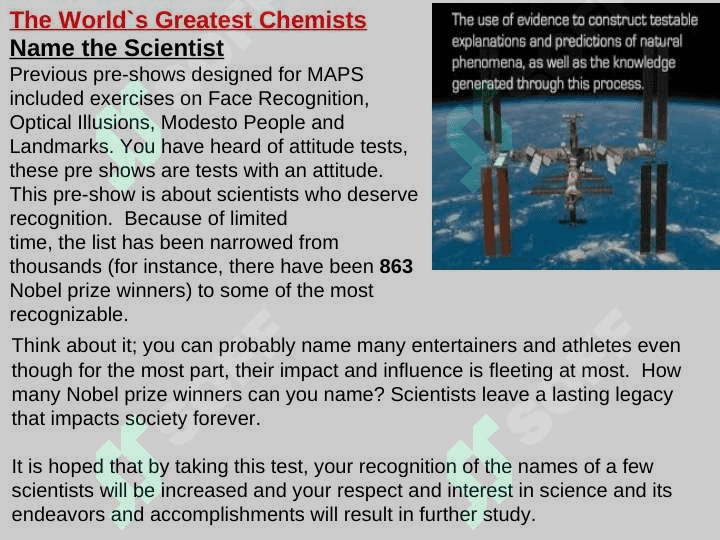 The World`s Greatest Chemists 2