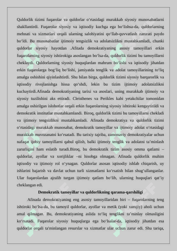 Аfinаdа quldоrlik dеmоkrаtiyasi  mavzusida esse yozish 24 3