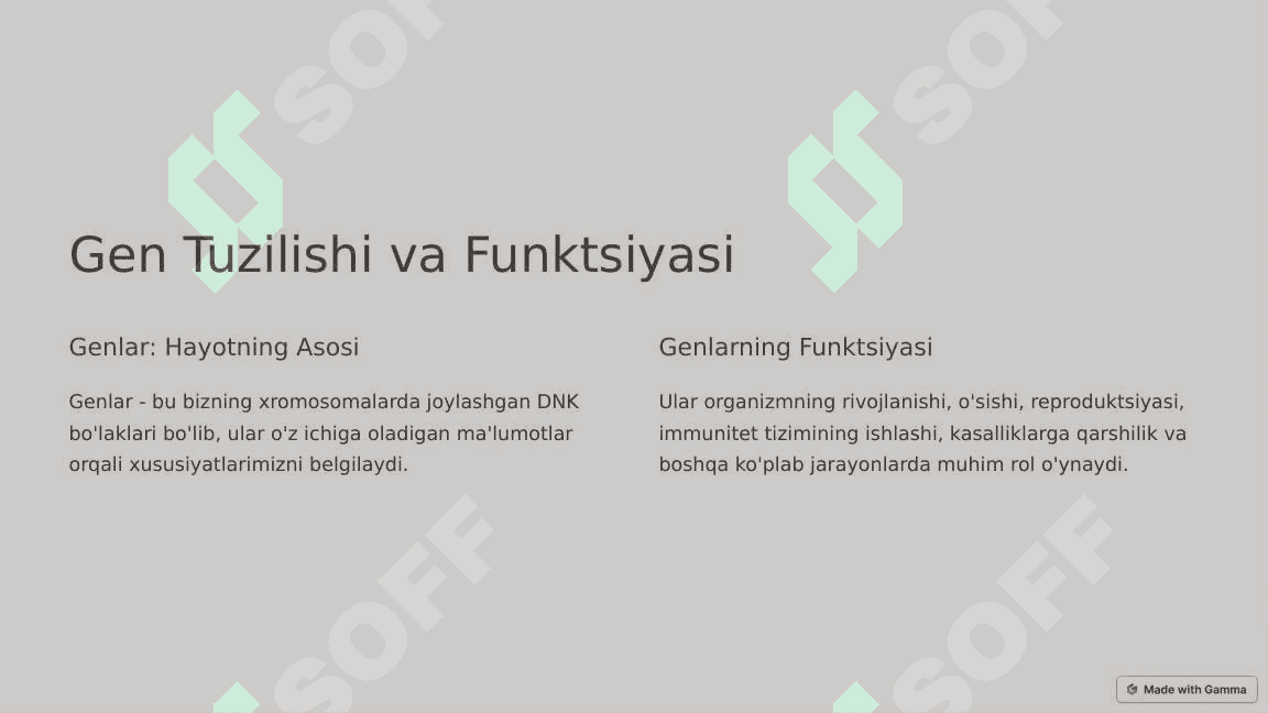 Genetika va biotexnalogiya 2