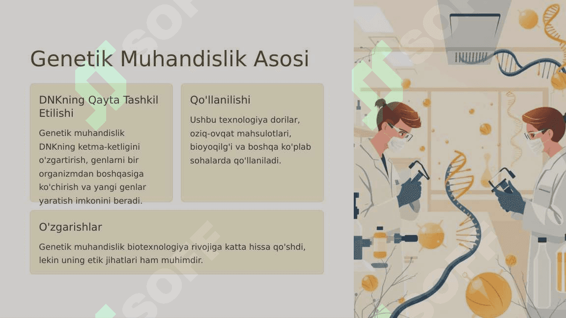 Genetika va biotexnalogiya 3