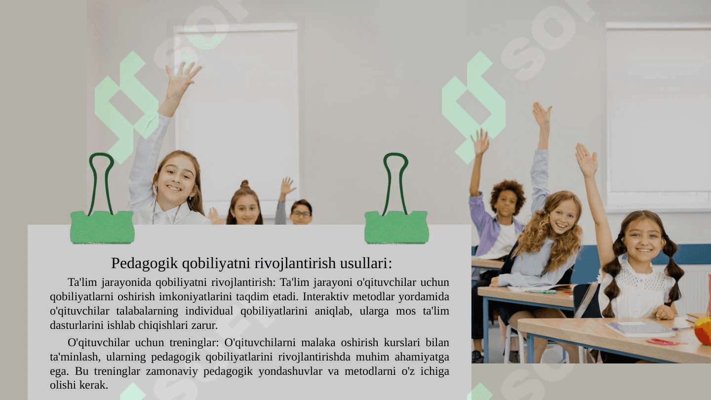 Pedagogik qobiliyat-pedagogik mahoratning asosi sifatida 7