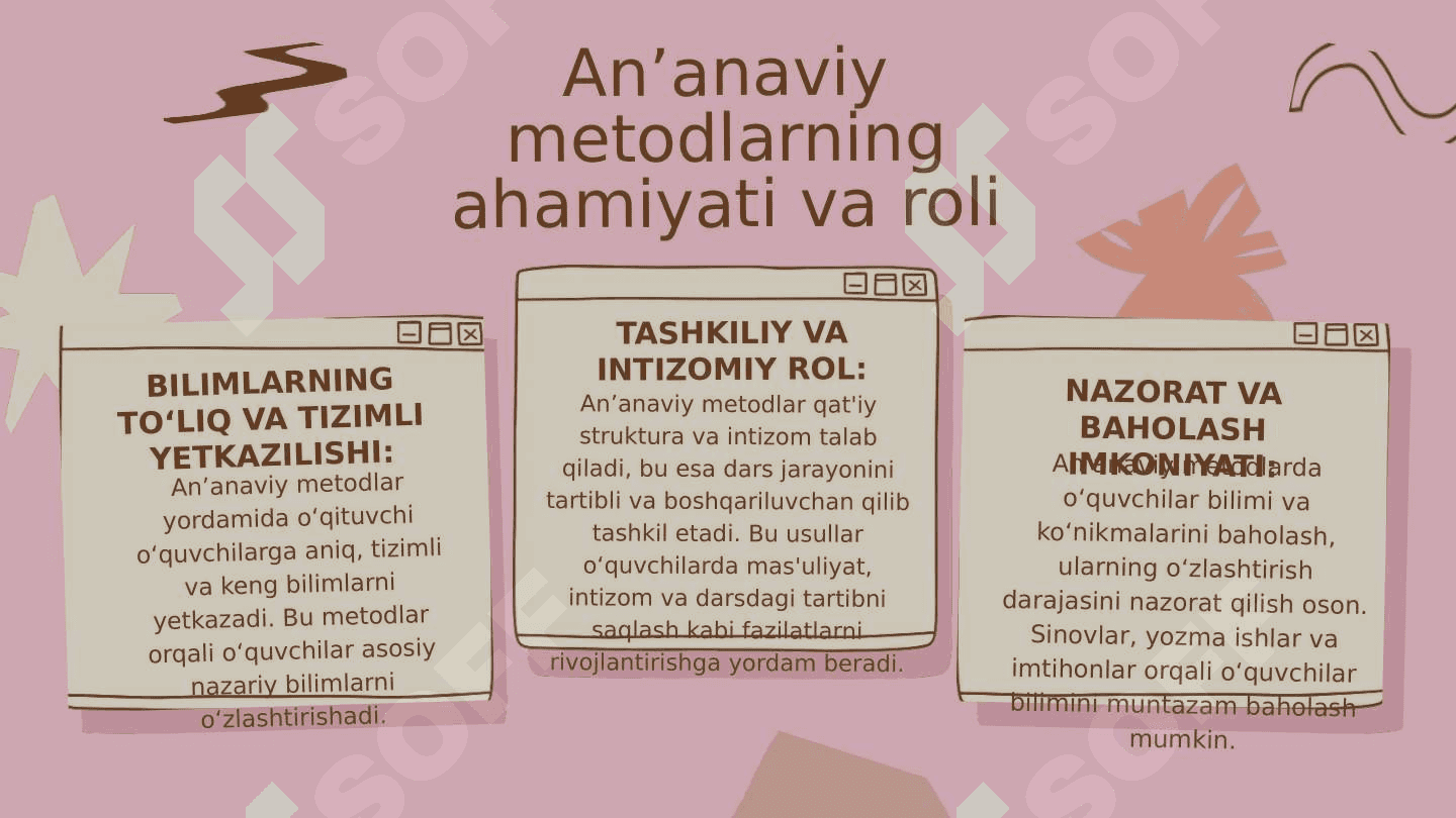 AN’ANAVIY O’QITISH METODLARI 8