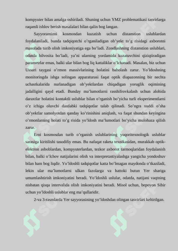 Masofadan zondlash va yo’ldoshli pozitsionirlash tizimlari 4