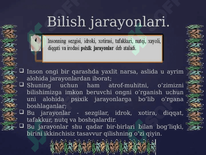 KASBIY FAOLIYATDA BILISH JARAYONLARI 3