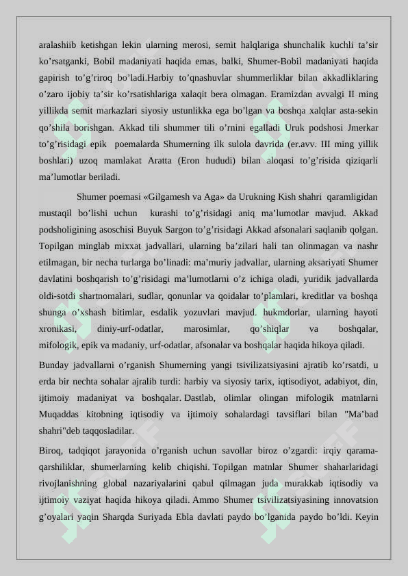 QADIMGI SHUMER EPIGRAFIK YODGORLIKLARI 24 7