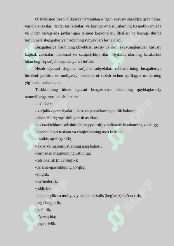 Buxgalteriya hisobini tashkil qilishning me’yoriy huquqiy asoslari 4