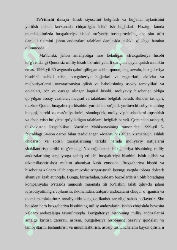 Buxgalteriya hisobini tashkil qilishning me’yoriy huquqiy asoslari 6