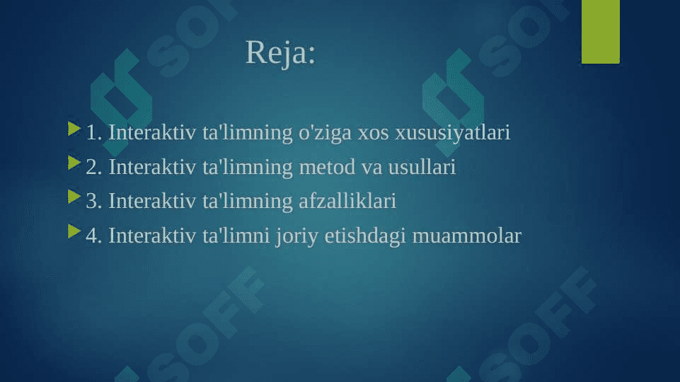 Interaktiv ta’lim va uning o’ziga xosliklari 2