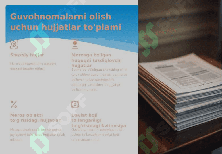 Merosga bo'lgan huquq tog'risida guvohnomalar berish 3