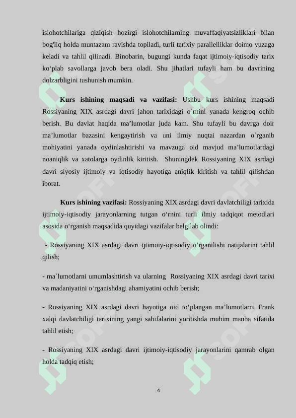 XIX ASRDA ROSSIYANING IJTIMOIY IQTISODIY AHVOLI 4