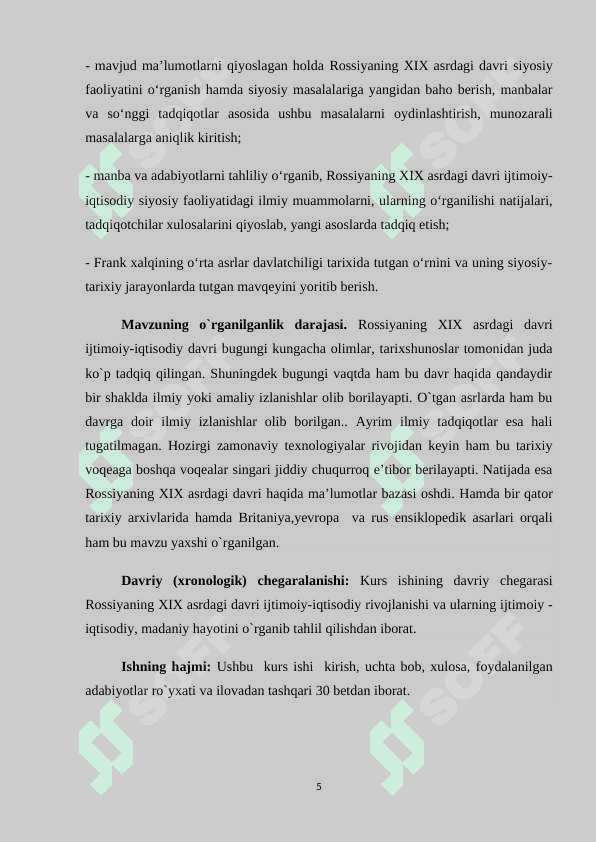 XIX ASRDA ROSSIYANING IJTIMOIY IQTISODIY AHVOLI 5