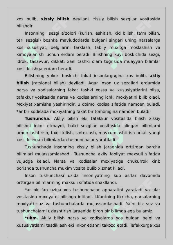 Bilish falsafasi 3