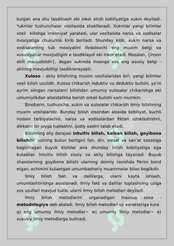 Bilish falsafasi 4