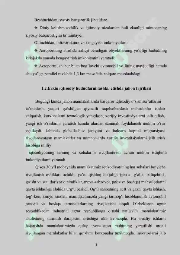 Iqtisodiy hududlarni shakllantirish me’zonlari 8