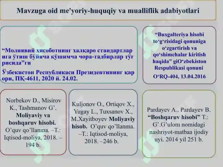 MOLIYAVIY HISOBOTNI TАYYORLАSHNING KONSЕPTUАL АSOSI 3