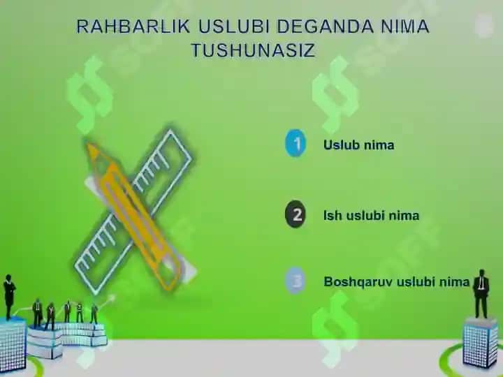 MENEJERNI RAHBARLIK USLUBI VA BOSHQARUVDAGI O’RNI 8
