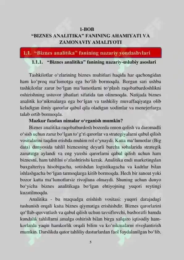 BIZNES ANALITIKA 5