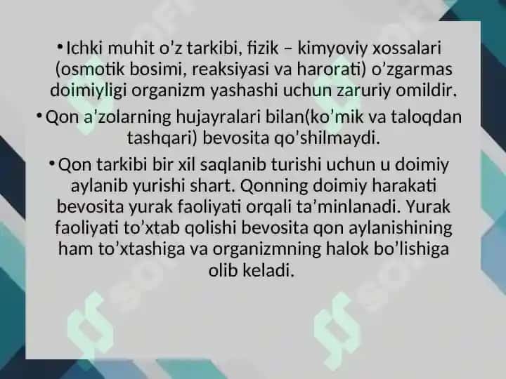 QON FIZIOLOGIYASI 6