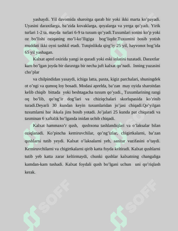 O'RTA OSIYO ORNITOFAUNASI TURLI TUMANLIGI 5