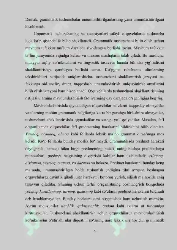 Boshlang‘ich sinf ona tili darslarida so‘z birikmasi ustida ishlash metodikasi 5