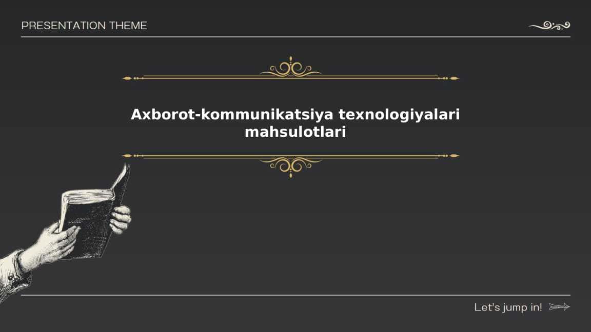 Axborot-kommunikatsiya texnologiyalari mahsulotlari