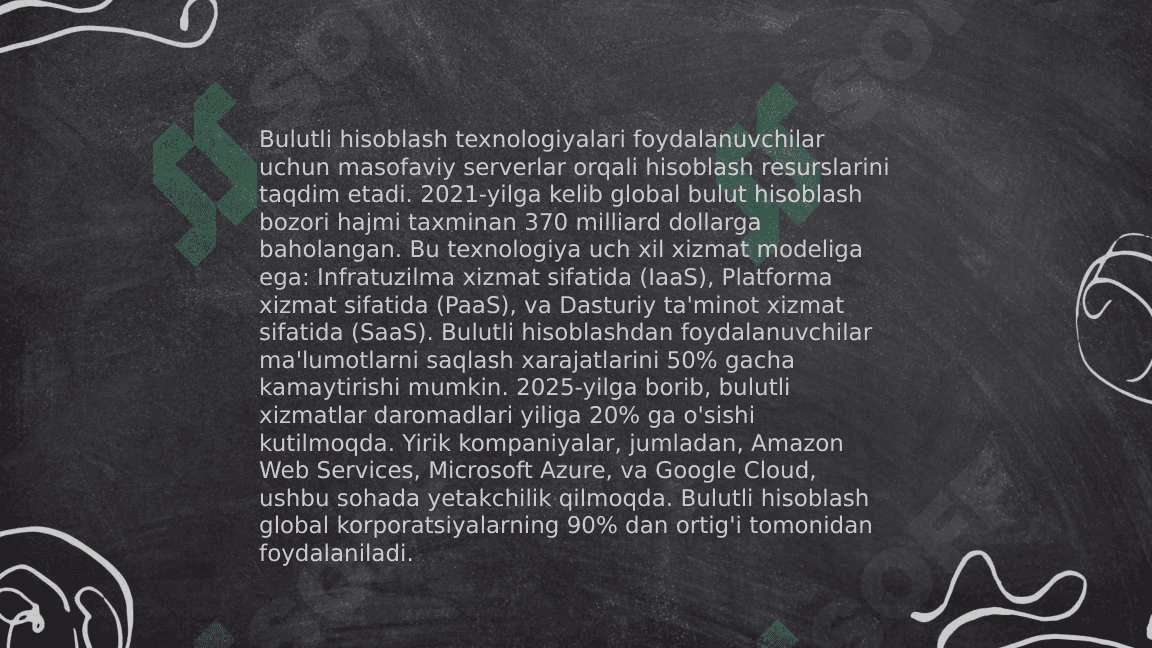 Axborot texnologiyalarining infratuzilmalari 5