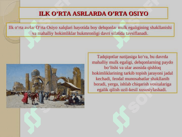 O'RTA OSIYONING VA ILK TEMIR DAVRI KO'CHMANCHI CHORVADOR XALQLARI MADANIYATI 4
