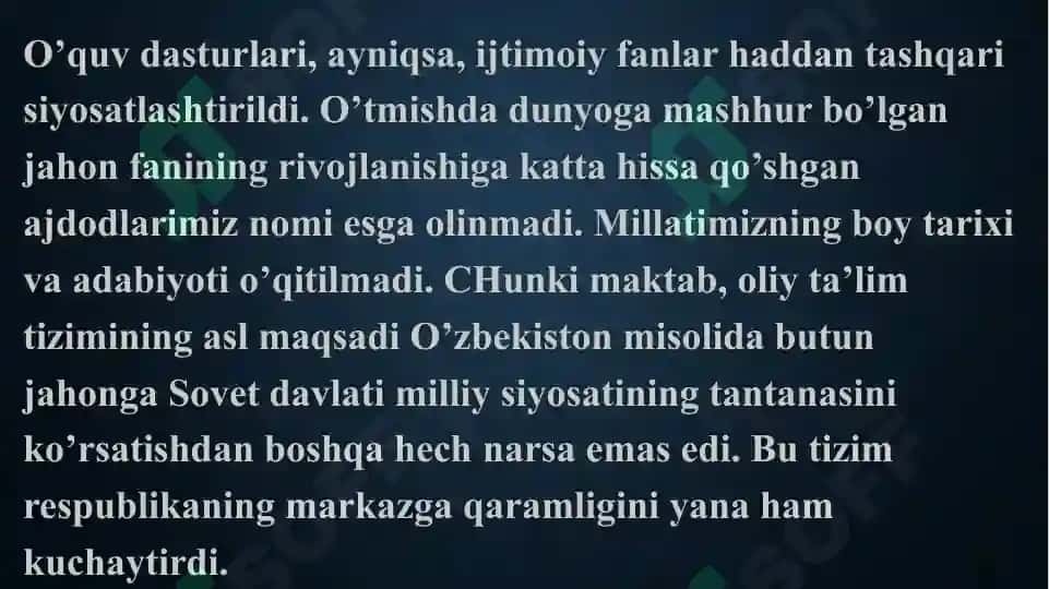 Mustaqillikka erishish arafasida O’zbekistondagi ijtimoiy-siyosiy jarayonlar 5
