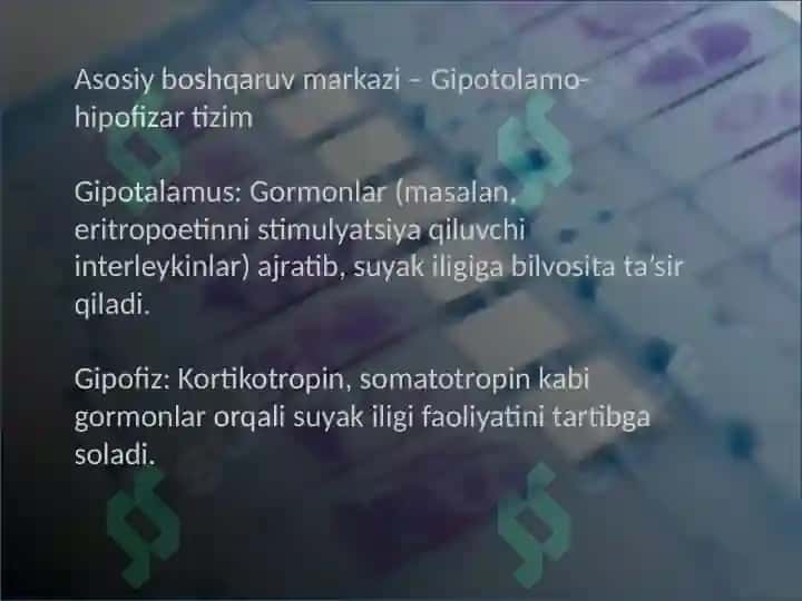 Gemositopoez jarayonlarining boshqariluvi 3