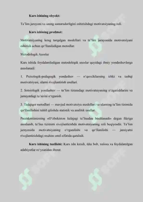Mativatsiyaning keng tarqalgan modellari 4