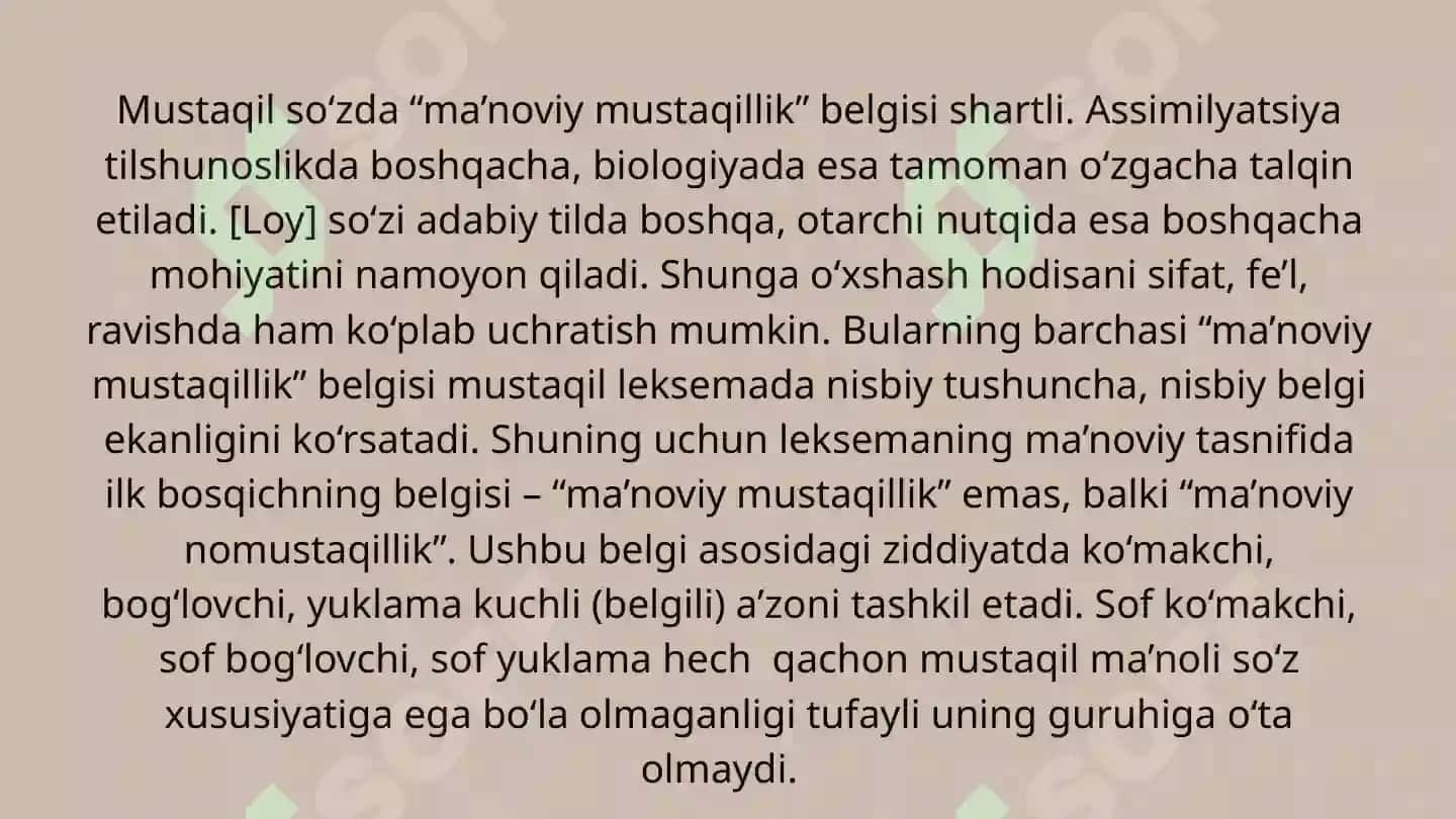 Yordamchi soʻzlar.Komakchilar va uning grammatik xususiyatlari 4