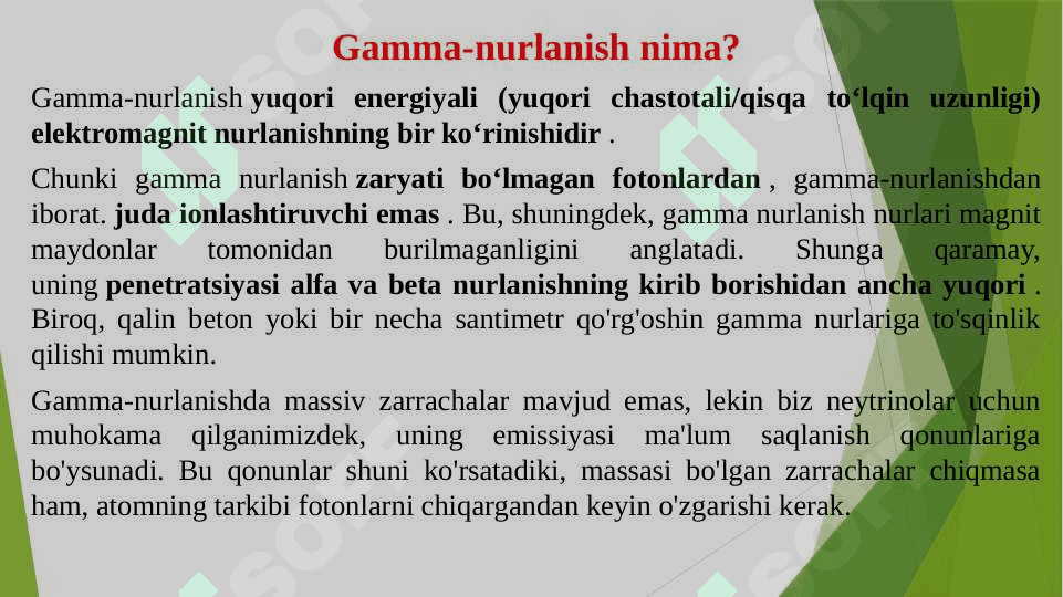 GAMMA NURLANISHLARNING MODDA ORQALI O’TISH 3