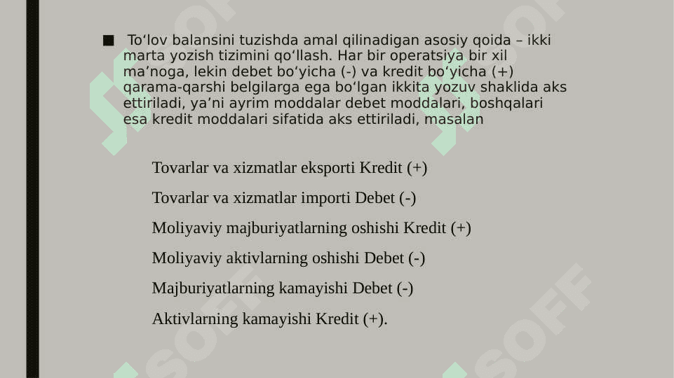 TO‘LOV BALANSINING IQTISODIY TAHLILI 5