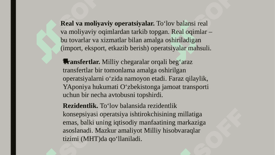 TO‘LOV BALANSINING IQTISODIY TAHLILI 6
