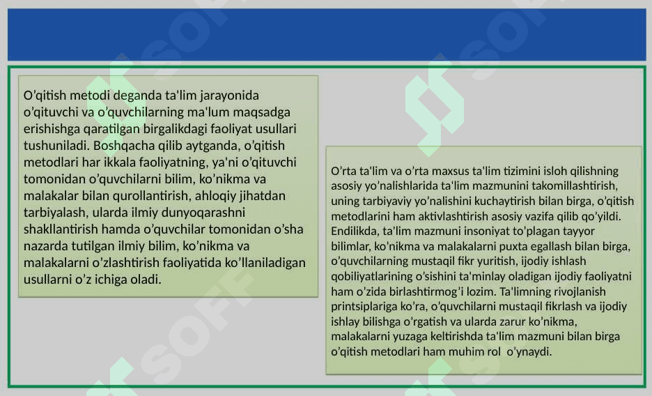 Tarix o’qitishning metodlari va ularning klassifikatsiyasi 24 5