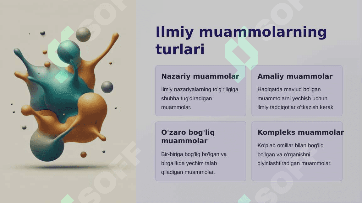 Ilmiy muammo. Muammoli vaziyat_2 3