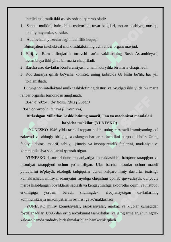 O'zbekistonning BMT muassasalari va dasturlari bilan xamkorligi 4