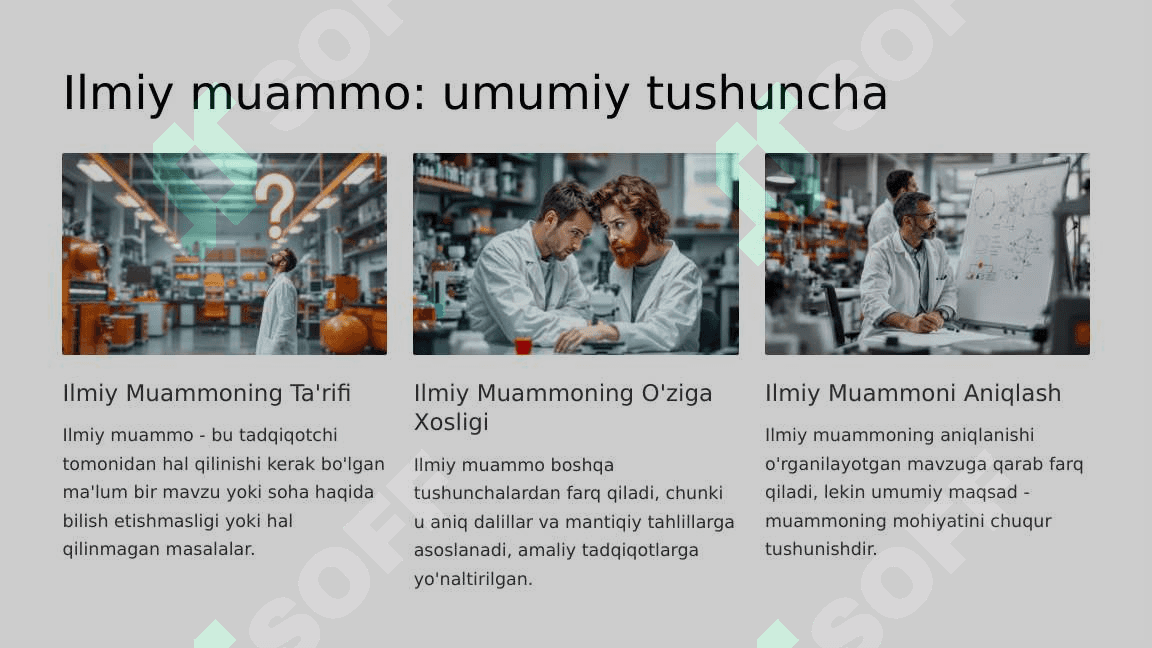 Ilmiy muammo. Muammoli vaziyat_7 3