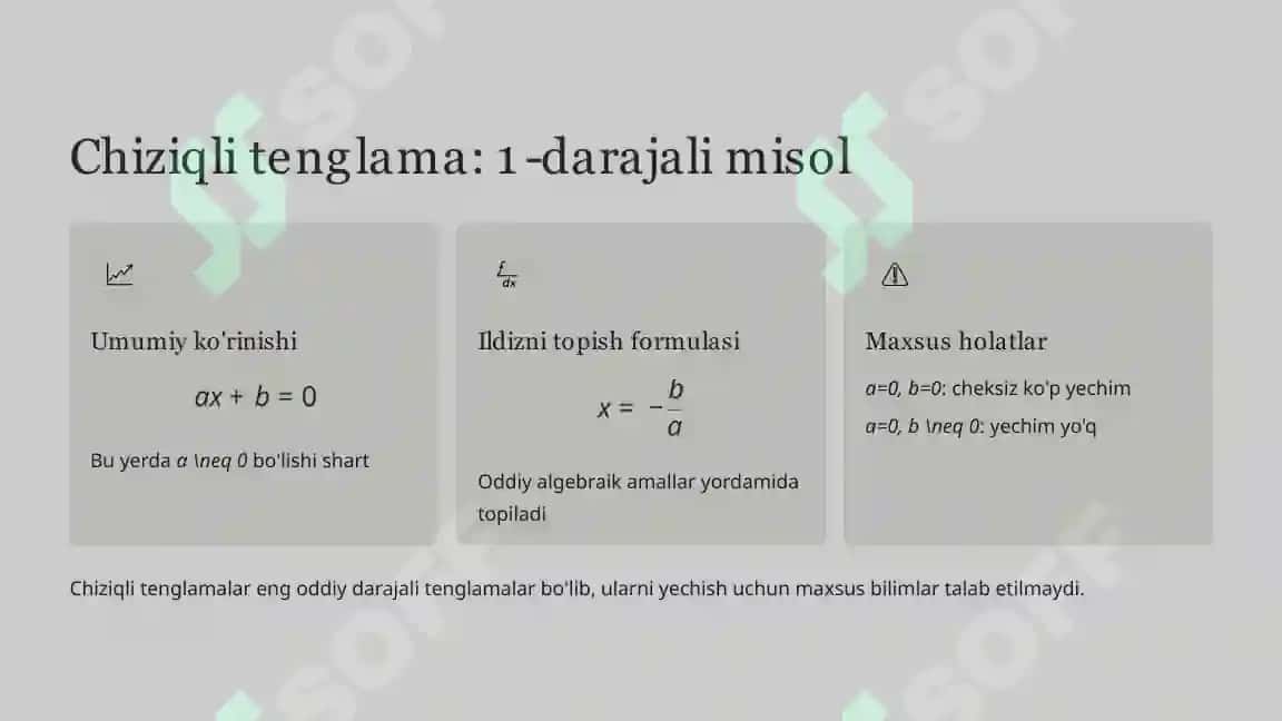 Daraja qatnashgan tenglama va tengsizliklar 4