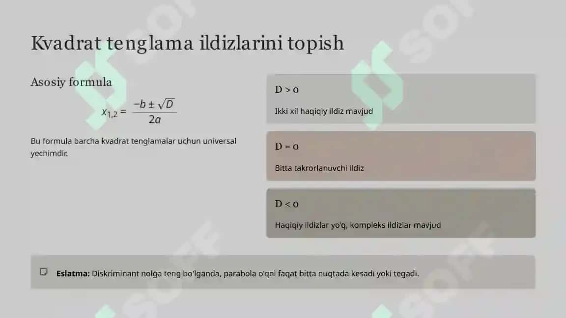 Daraja qatnashgan tenglama va tengsizliklar 7