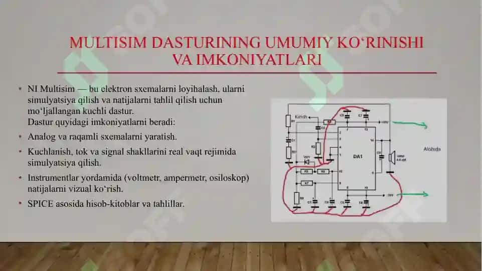 NI Multisim elektron sxema similyatori yordamida sxemalar yig'ish 3
