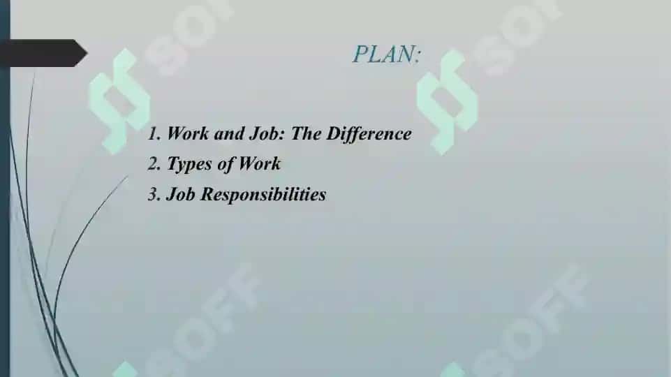 WORK AND JOB. (BUSINESS VOCABULARY IN USE, 10) 2