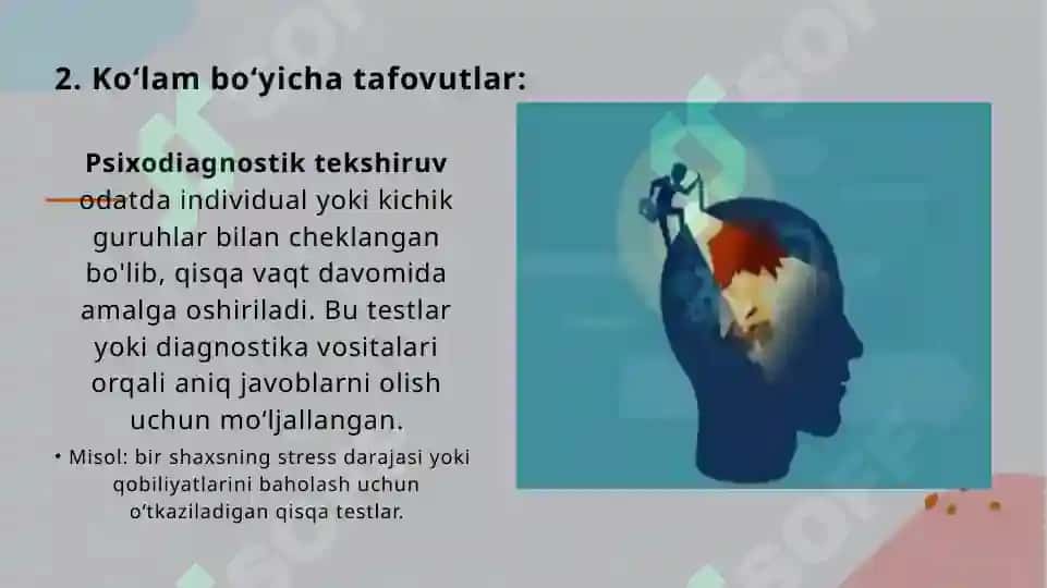 Psixodiagnostik tekshiruv va tadqiqotlar 6
