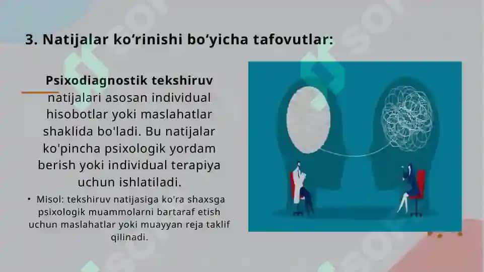 Psixodiagnostik tekshiruv va tadqiqotlar 8