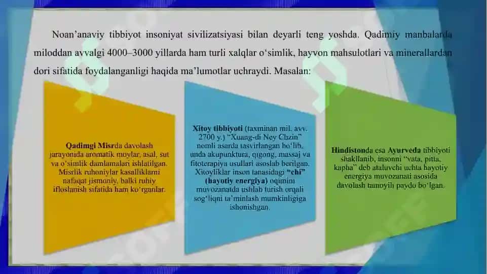 Noanʼanaviy davolash usullari 4