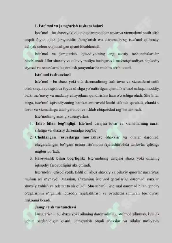 ISTE’MOL VA JAMG‘ARISHGA O‘RTACHA HAMDA CHEGARALANGAN MOYILLIK 4
