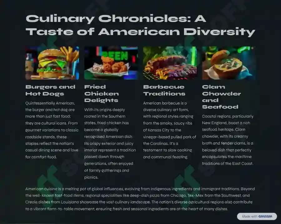 Culinary Chronicles: A Taste of American Diversity 2