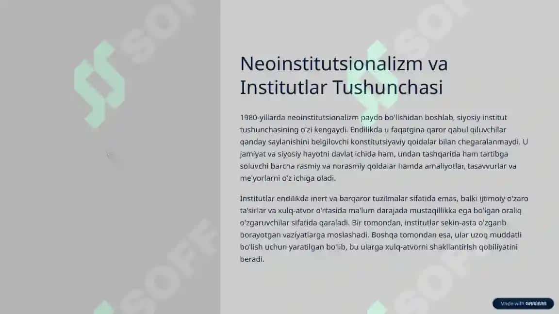 Qanday Shakllantiriladi? Tashqi Siyosat Institutlar Tomonidan 2