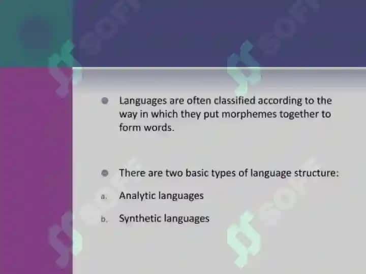 Morphological typology of foreign language and native language 2